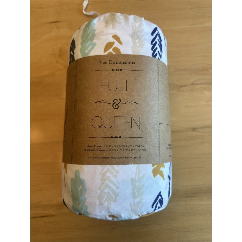 Ienjoy Full Or Queen Duvet And 2 Sham Set Printed 3 Piece Set hypoallergenic